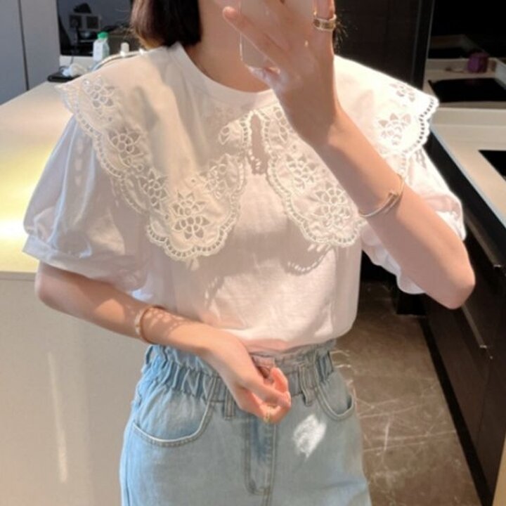 [하프클럽/쉬즈프리티]앙느레이스카라블라우스