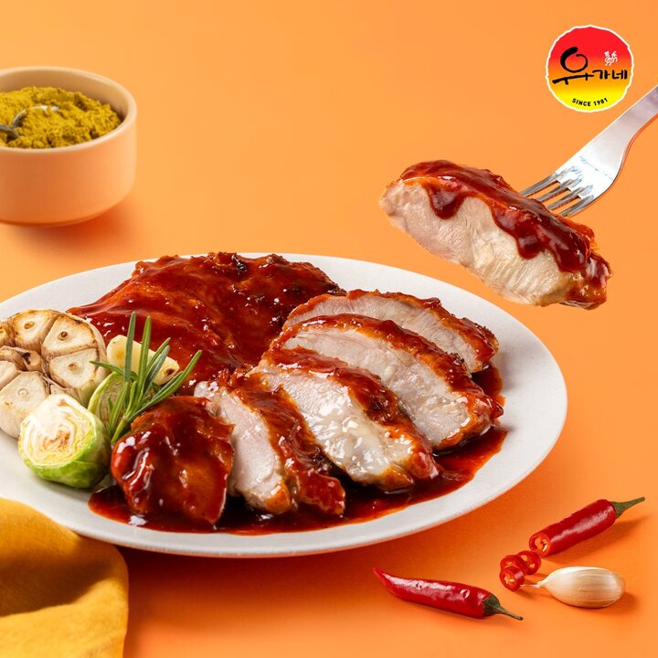 I꾸운 닭다리살 4종 혼합 20팩 (오리지널, 닭갈비, 찜닭, 칠리)