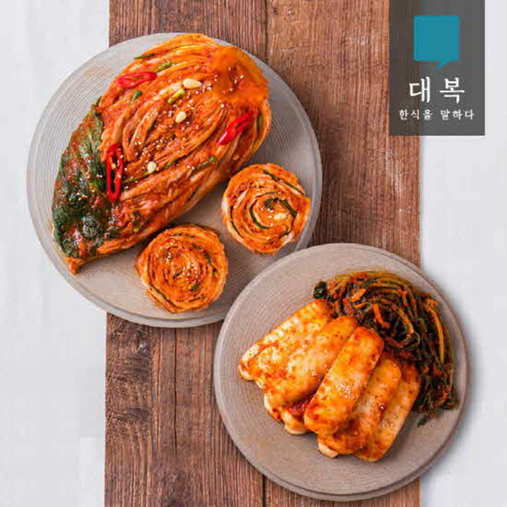 대복 포기김치 2kg+총각김치2kg (꽃게육수로 시원하고 아삭한 맛)