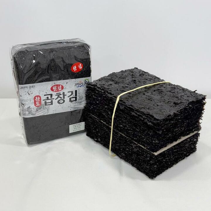 [프리본] 2025년 햇김 완도 지주식 곱창돌김 100매