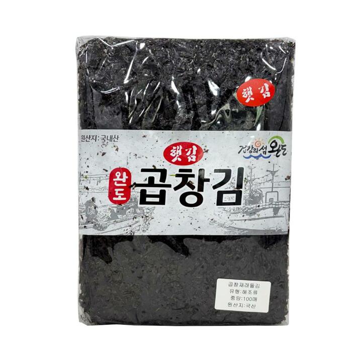 [프리본] 2025년 햇김 완도 지주식 곱창돌김 100매