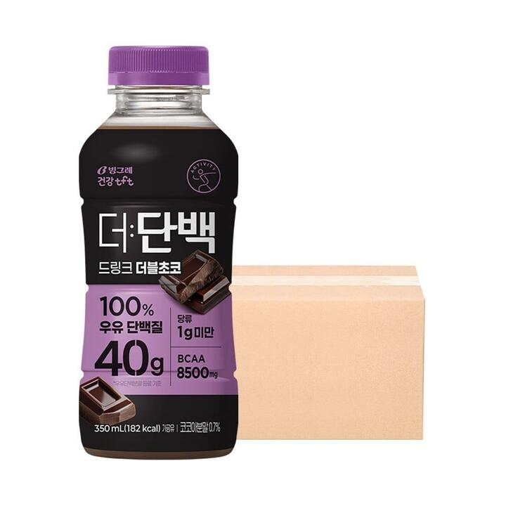 [G] 빙그레 더단백 드링크 더블초코 350ml 20개입