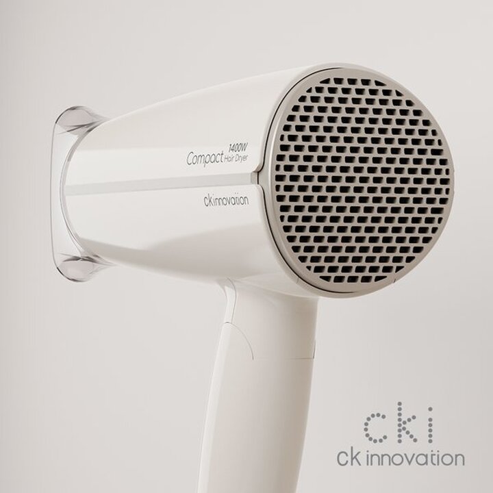 CKI-D410 아이보리 골드 1400W 접이식 휴대용 헤어드라이기 여행용