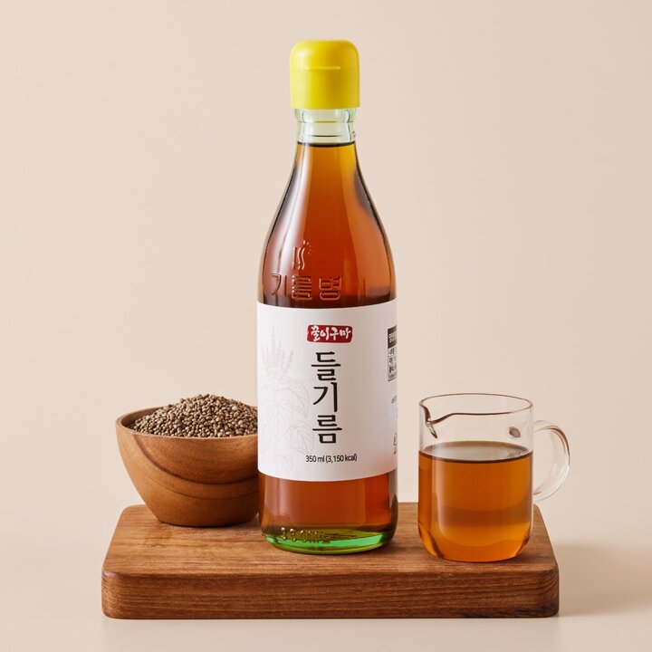 [꿀이구마] 100프로 통들깨 저온압착 들기름 350ml x 1병