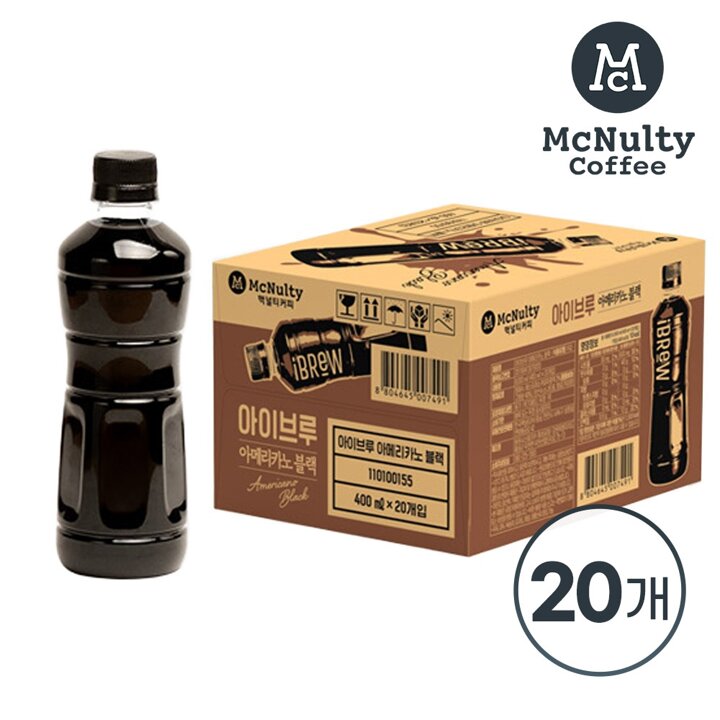 맥널티 아이브루 아메리카노 블랙 400ml 20입