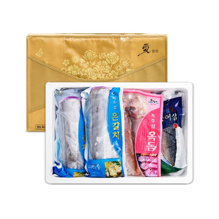 [이제주섬] 제주 수산물세트 1호 (옥돔2미+갈치300g대1마리+고등어살1kg5-6팩)