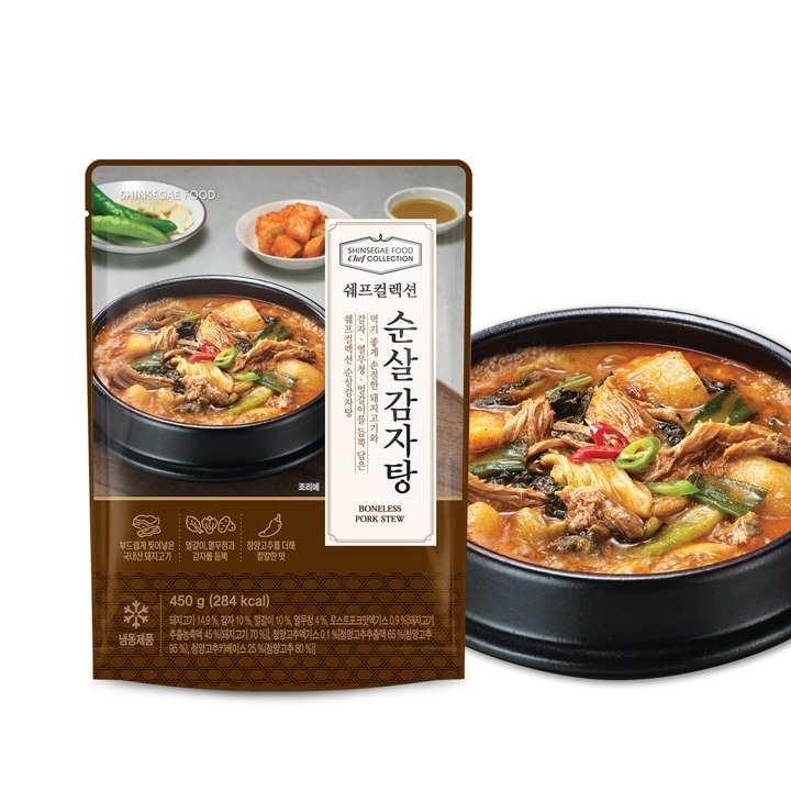 [쉐프컬렉션] 순살감자탕 450g*3팩+고기순댓국 450g*3팩