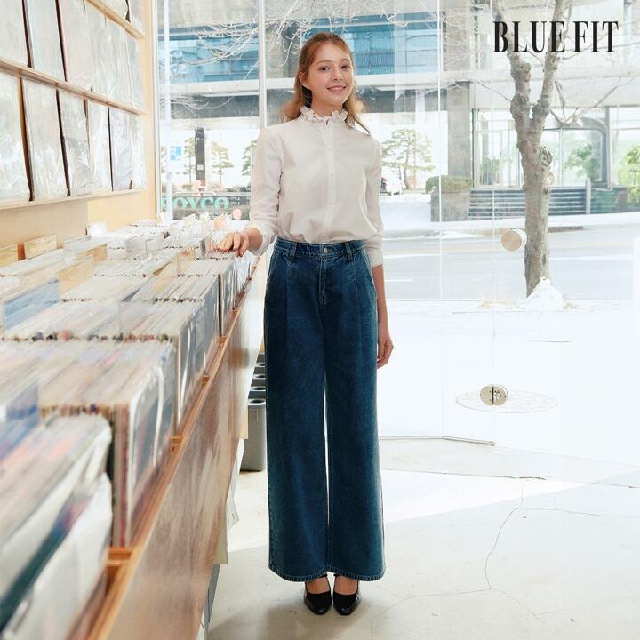 [26SS최신상] 블루핏 NEW 원턱 와이드 데님 3종