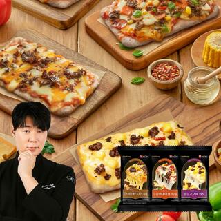 최현석 한우 사각피자 9팩(콤비네이션3팩+한우고구마3팩+트러플콰트로치즈3팩)