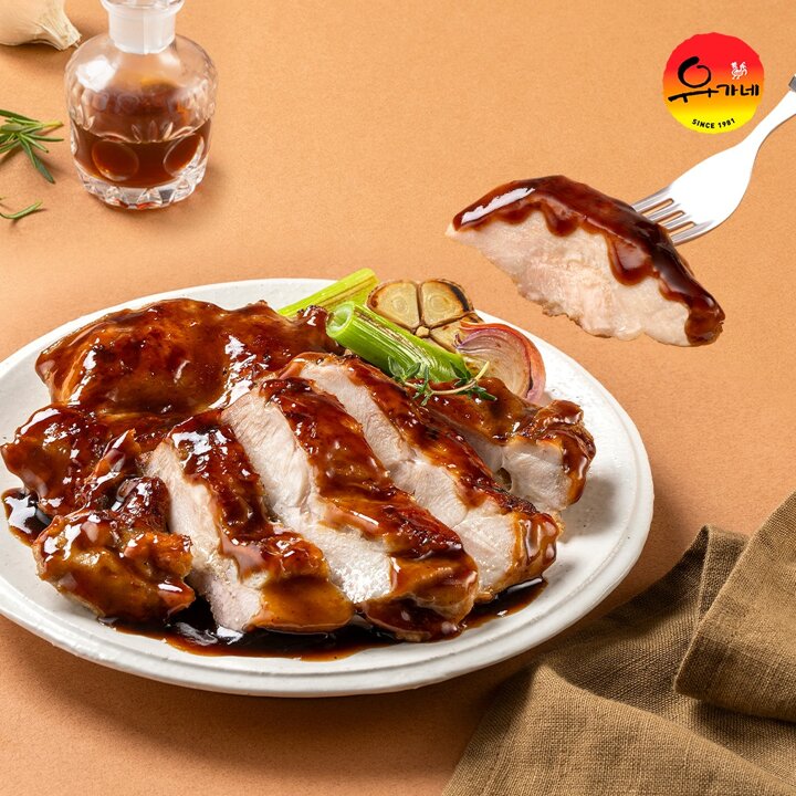 I꾸운 닭다리살 4종 혼합 12팩 (오리지널, 닭갈비, 찜닭, 칠리)