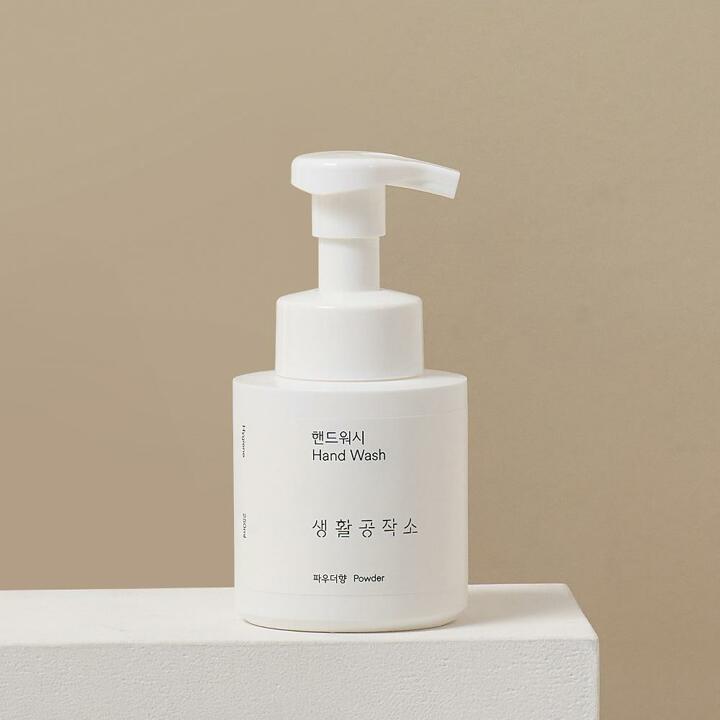 [생활공작소] 핸드워시 손세정제 용기 250ml x 2개 (파우더향/청포도향 택1)