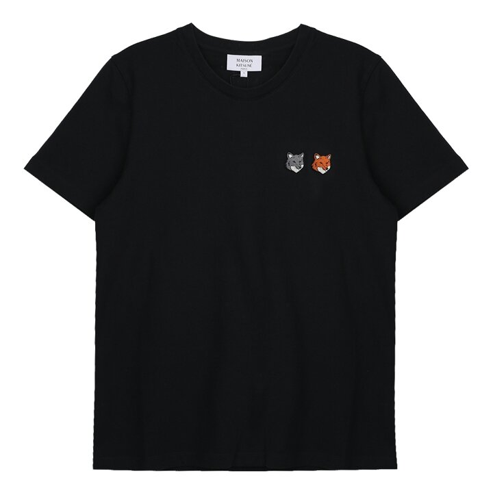 라프리마 메종키츠네 더블 폭스 헤드 레귤러 티셔츠 OW011CF-KJ7026-P190