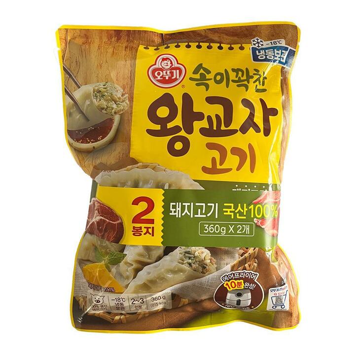 오뚜기 속이 꽉찬 왕교자 고기 360g 2봉+2봉