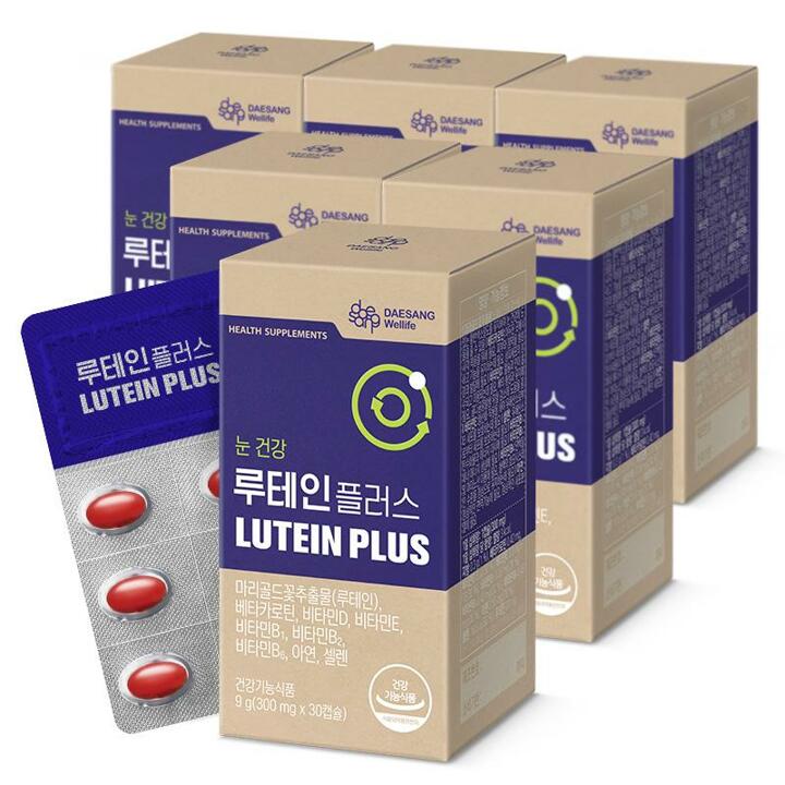 [S][대상웰라이프]루테인 플러스 6박스(총6개월분)