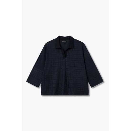 (대전신세계)26 S/S 여성 드롭 숄더 브이넥 폴로 니트 A526126515