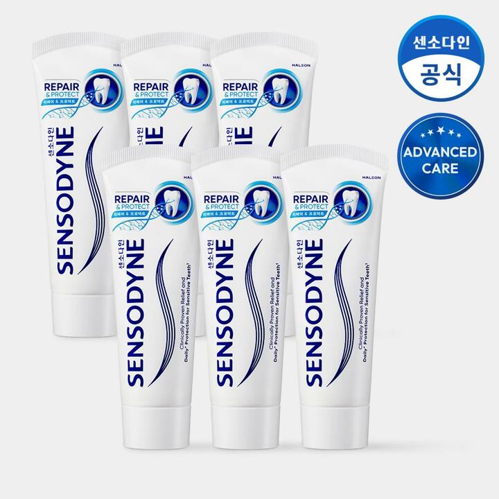 센소다인 리페어 앤 프로텍트 치약 100g x6개