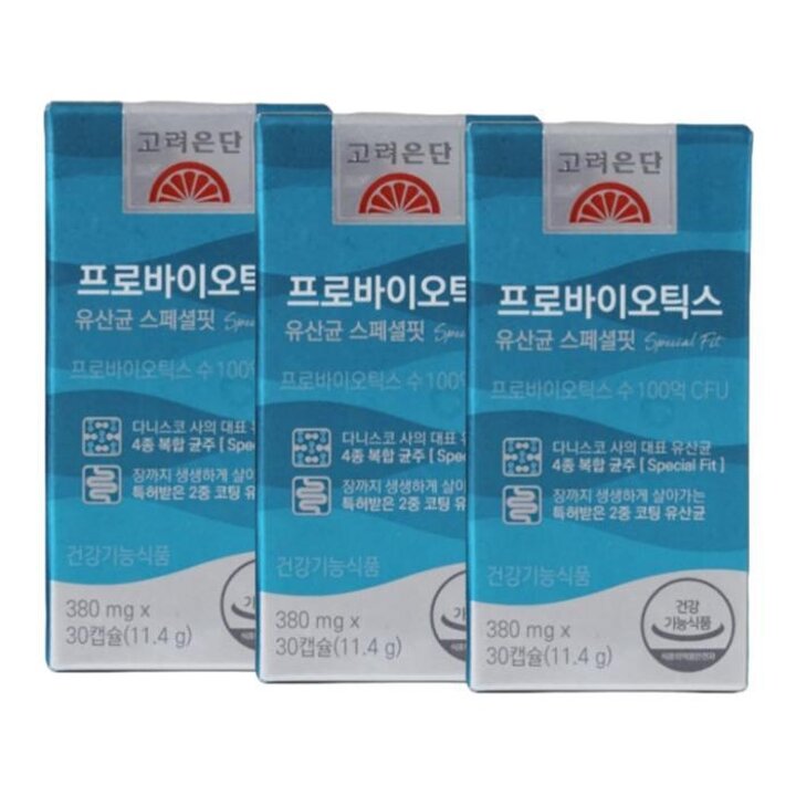 [고려은단]프로바이오틱스유산균스페셜핏100억유산균380mgX30캡슐3개/SJ