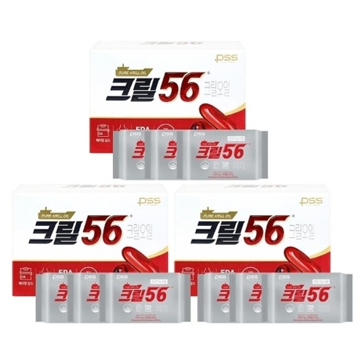 펄세스 크릴오일 크릴56 1000mgX30캡슐X9팩22737256682321