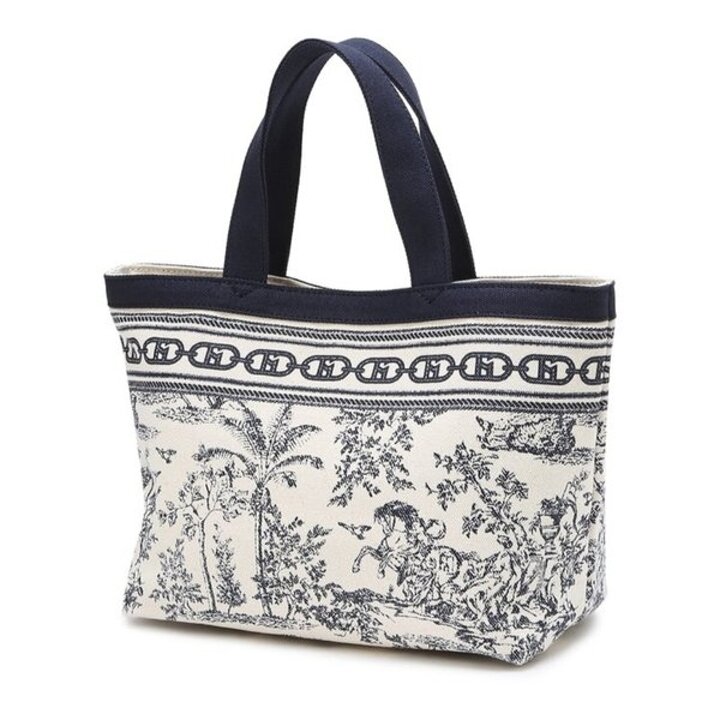 (광주신세계)[BEST패턴][뜨왈드주이] Toile de Jouy 캔버스 에코 미니 토트백 HIWA4F301N2