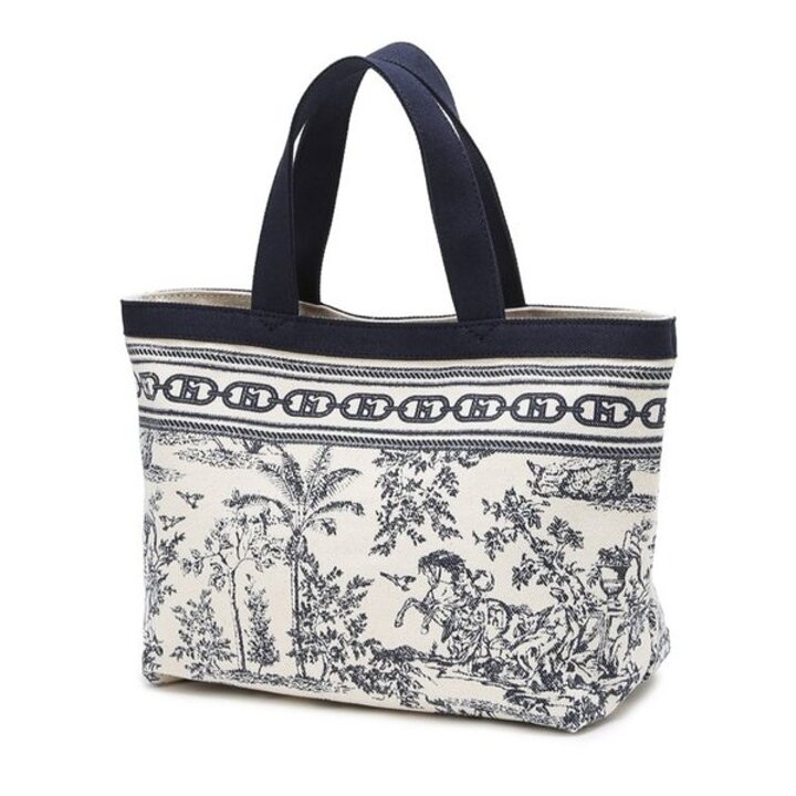 (광주신세계)[BEST패턴][뜨왈드주이] Toile de Jouy 캔버스 에코 미니 토트백 HIWA4F301N2