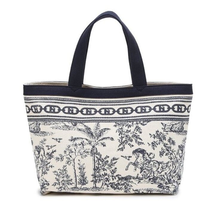 (광주신세계)[BEST패턴][뜨왈드주이] Toile de Jouy 캔버스 에코 미니 토트백 HIWA4F301N2