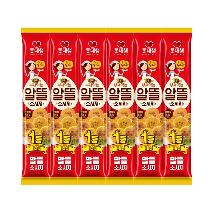 롯데햄 알뜰소시지500Gx6개