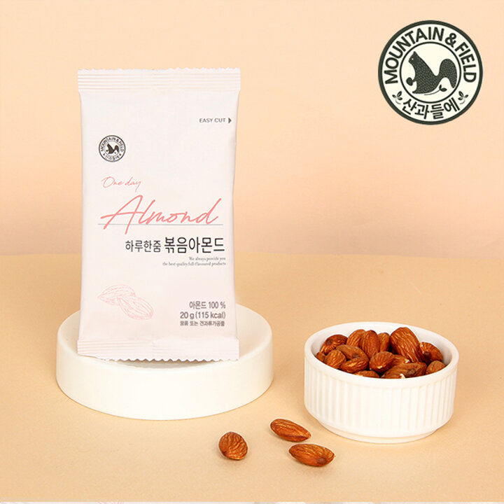 [산과들에] 25년 햇 견과 하루한줌아몬드 20g x100봉