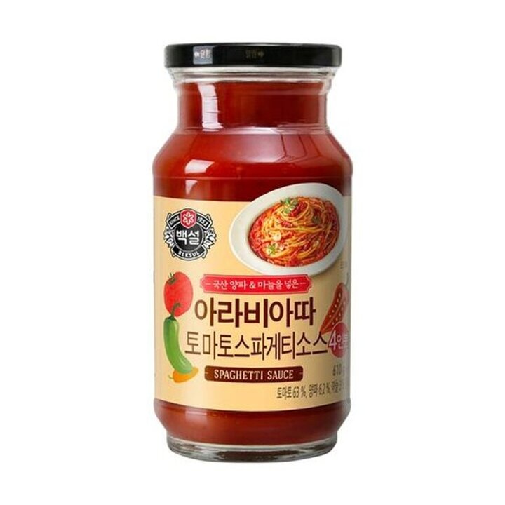(신세계의정부점)CJ 백설아라비아따 토마토스파게티소스 (대용) 610g
