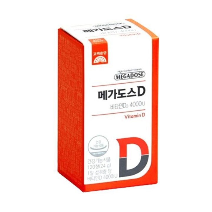 고려은단메가도스D비타민D34000IU고함량비타민D12개월분120정x3개