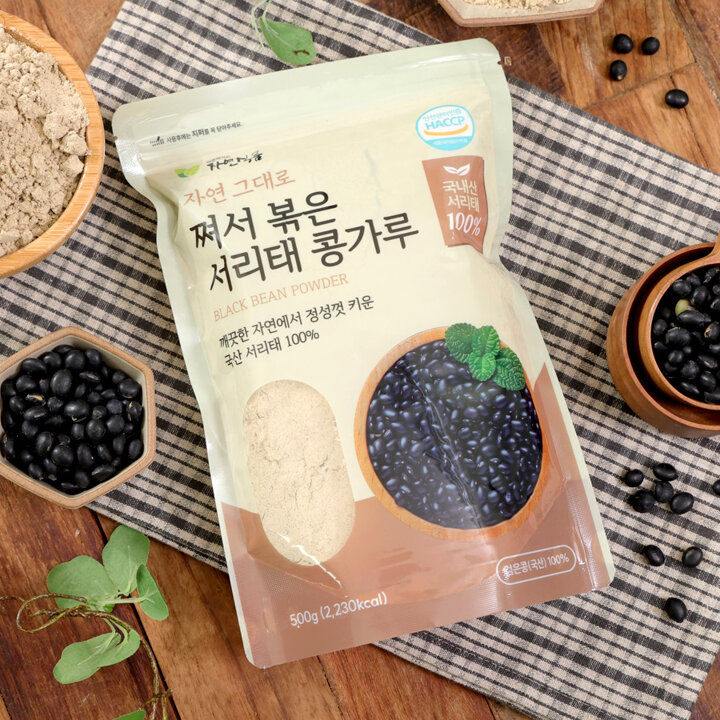 [자연식품]쪄서 볶은 서리태 콩가루 500gx1봉