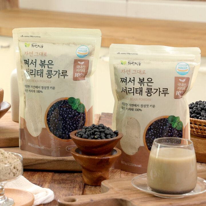 [자연식품]쪄서 볶은 서리태 콩가루 500gx1봉