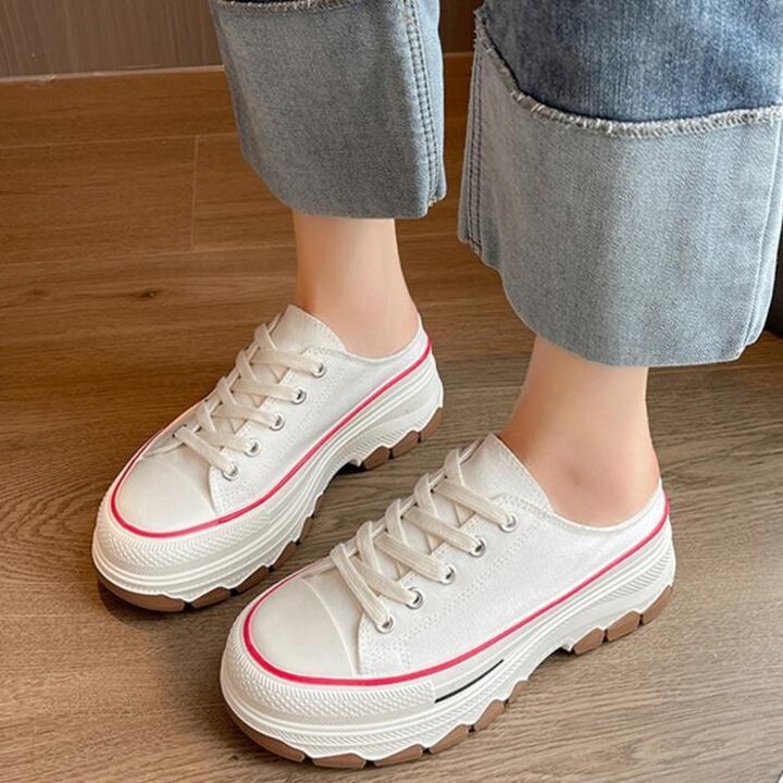 2컬러/캐주얼여성키높이뮬스니커즈키높이블로퍼운동화