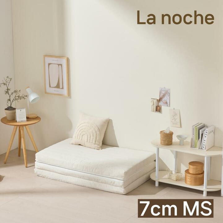 더코이즈 허리에좋은 3단 접이식 매트리스 바닥 침대 토퍼 수면매트 중밀도 7cm MS 멀티싱글