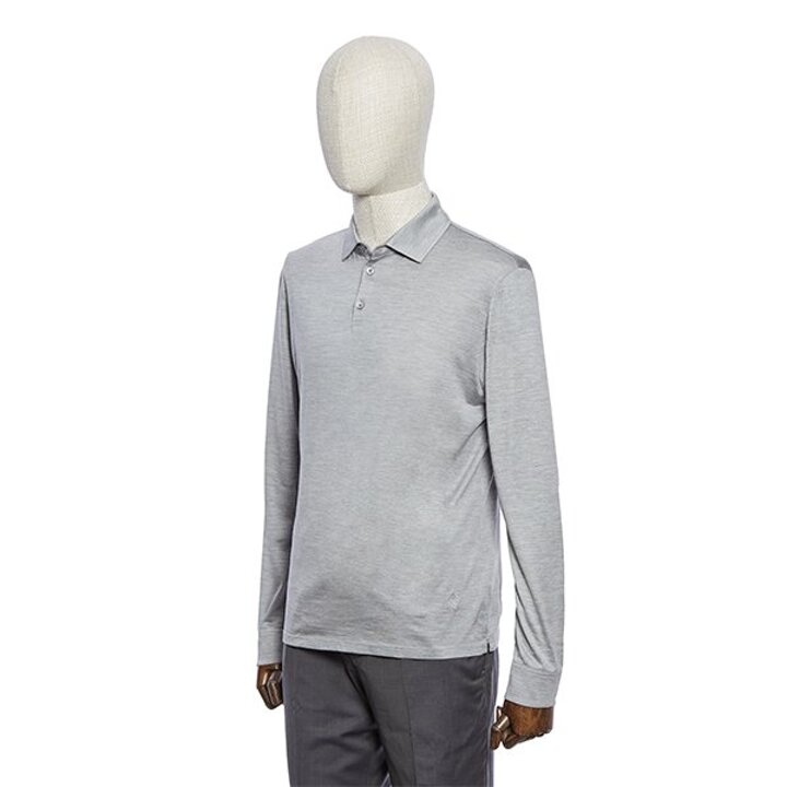 (대구신세계)S/S 아이스그레이 실크 긴팔 져지 티셔츠 PNAMTT06A