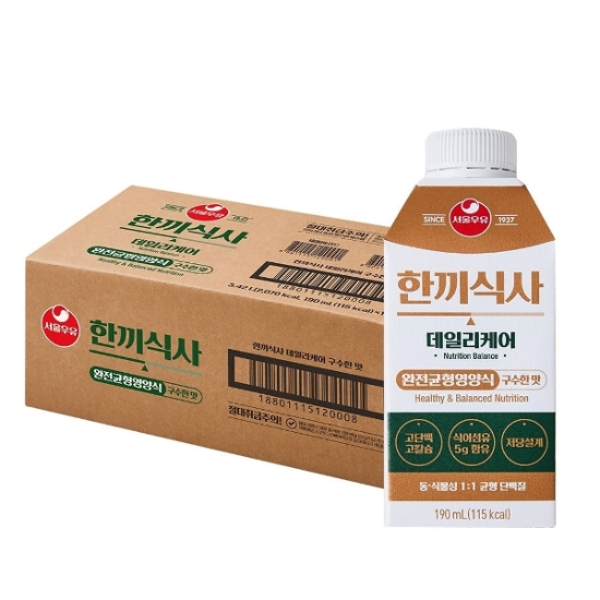 [하프클럽/서울우유] 한끼식사 190ml X 18개-P434236933