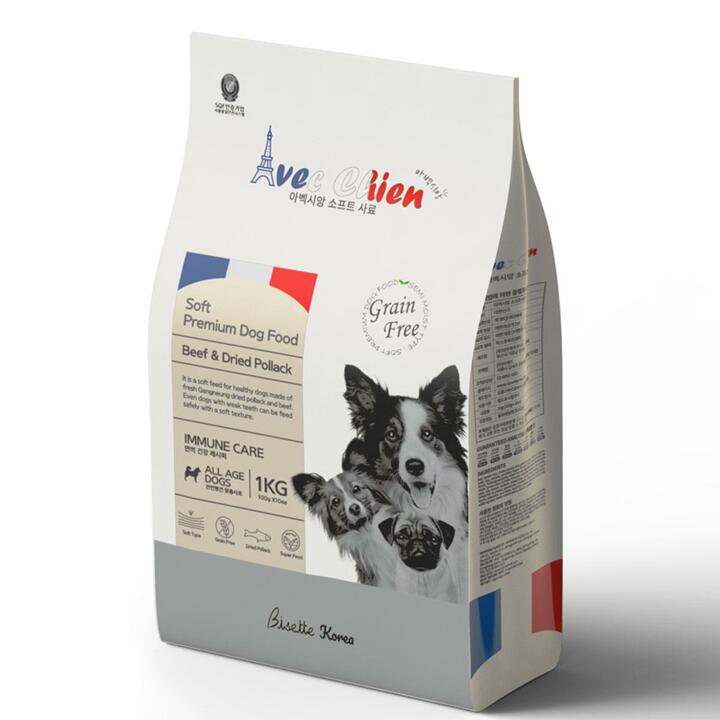 아벡시앙 소프트 프리미엄 사료 1kg(애견 강아지 노견 사료)