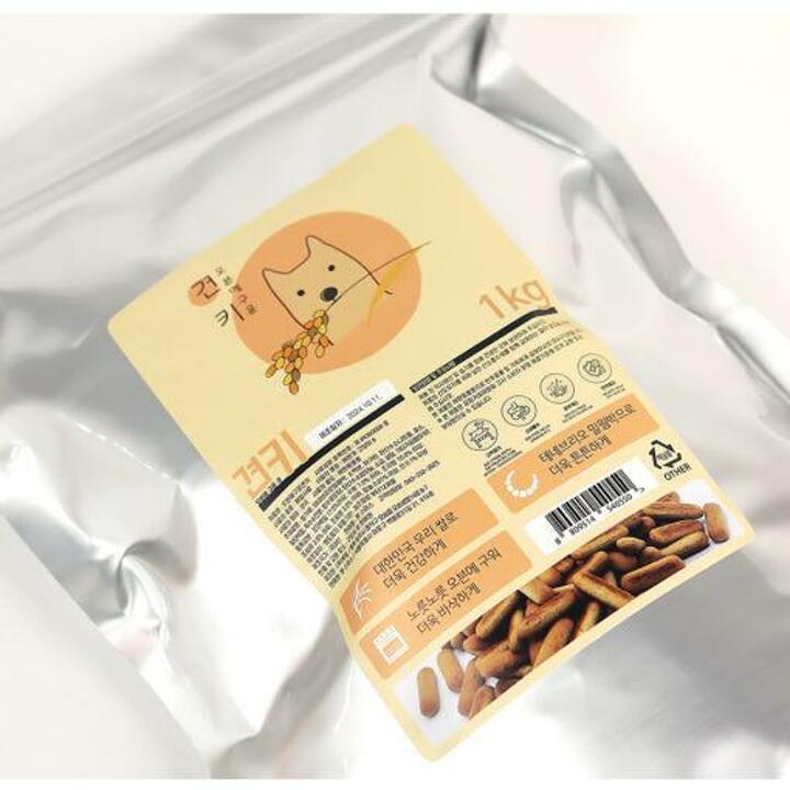 펫스미스 대용량 오븐에 구운 견키 밀웜단백질 저알러지 비스킷 1kg