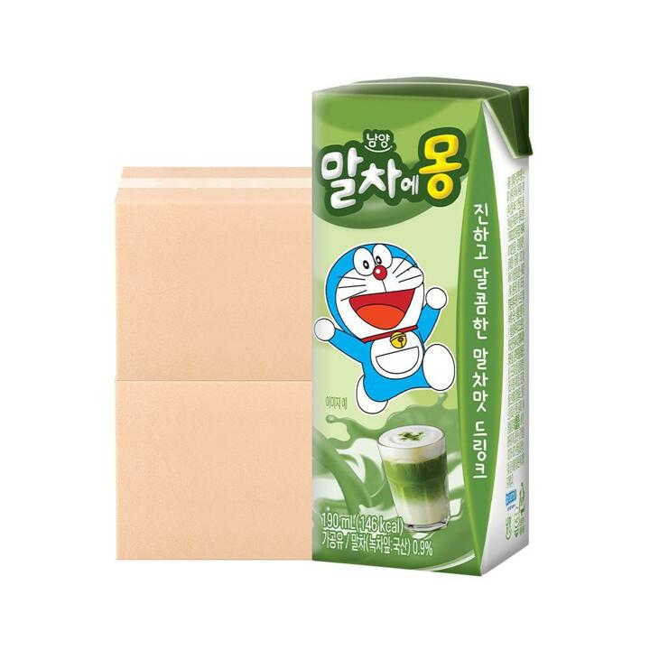 [G] 남양 말차에몽 190ml 48팩 멸균우유
