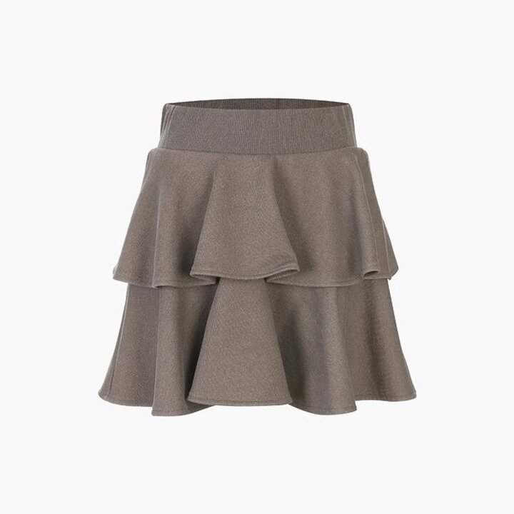 (신세계강남점)[CAPSULE LINE] 피그먼트 티어드 플레어 스커트 (ES2CS360)