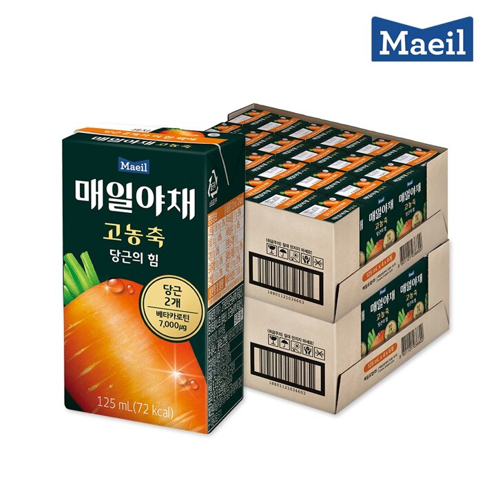매일야채 고농축 당근의 힘 125mL 48팩