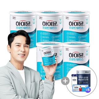[S] [+마카제왕파워 본품 1박스+스틱10포]  하이뮨 프로틴 밸런스 5캔 (전용 스푼+보틀 증정)