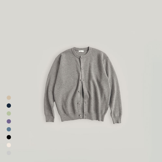 랩 버튼 라운드 가디건8COLOR