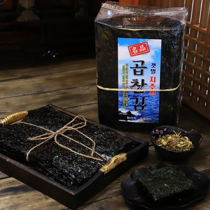 [요리조리]국내산 무염 지주식 햇 곱창김 100장 1개