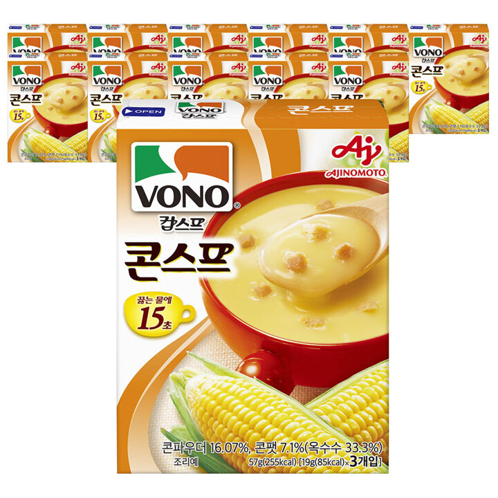 보노스프 컵스프 콘스프맛 57g x 12개