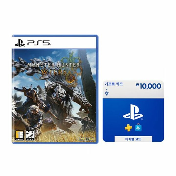 PS5 몬스터헌터 와일즈 초회판+(PSN 카드1만원 한정수량,12/4 발송)