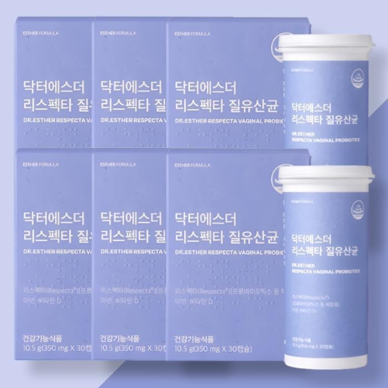 여에스더 닥터에스더 리스펙타 질유산균 30캡슐 x 6박스 락토페린 (33306327)