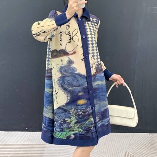 플라라 (88까지)플리츠블루나잇원피스