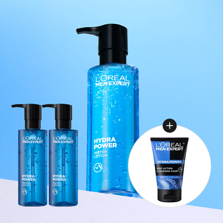 로레알파리 맨 이드라파워 쿨링 올인원 워터로션 120ml 1+1 [증정]맨 아쿠아 폼 50ml
