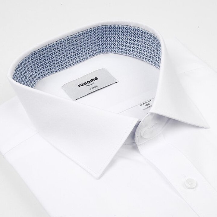 (신세계센텀점)일반핏)부드럽고 착용감좋은 면 120수 트윌반팔 셔츠 (RZUSG1011-WH)