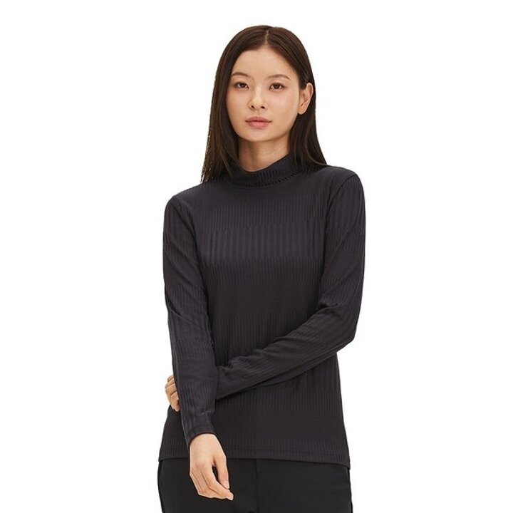 (신세계센텀점)25FW 신상 여성용 간절기 목폴라 터틀넥 긴팔티 LD 루시 티셔츠 MLUFT612(출시가74000원)